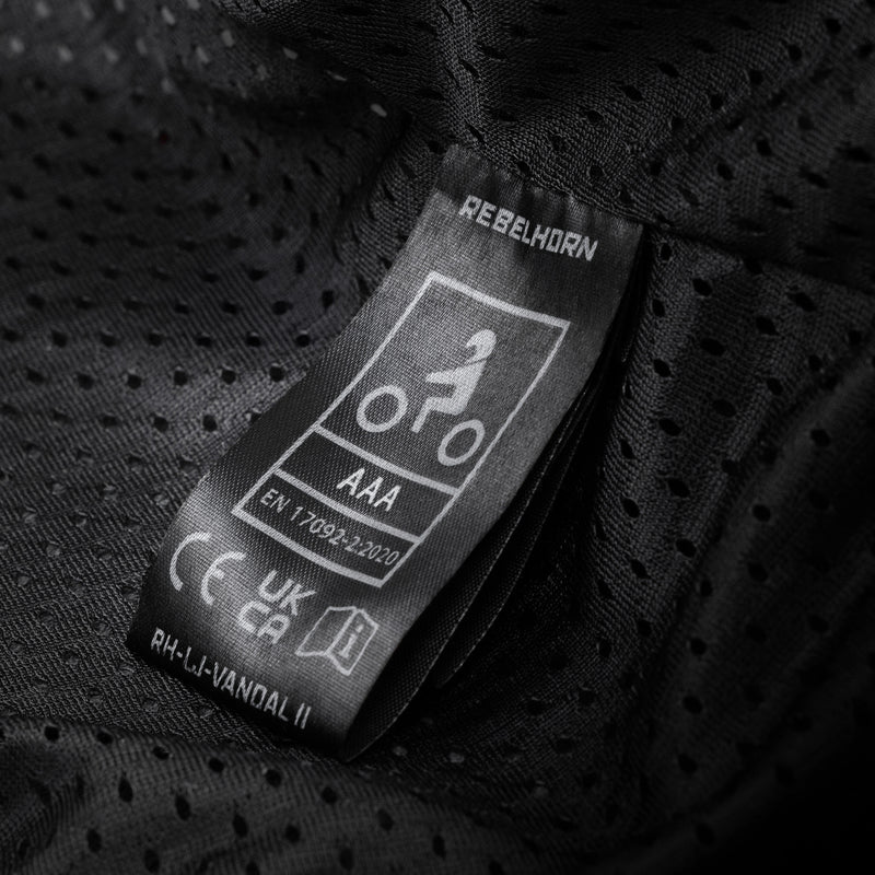 Rebelhorn Vandal 2 Cruze Leather Jacket Black / Dark Grey / Red FREE UK Delivery, FREE 365 Day Returns | Moto Central