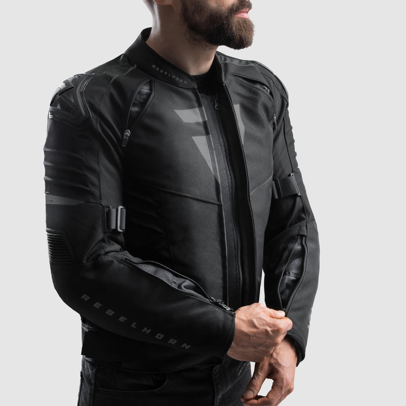 Rebelhorn Vandal 2 Textile Jacket Black FREE UK Delivery, FREE 365 Day Returns | Moto Central