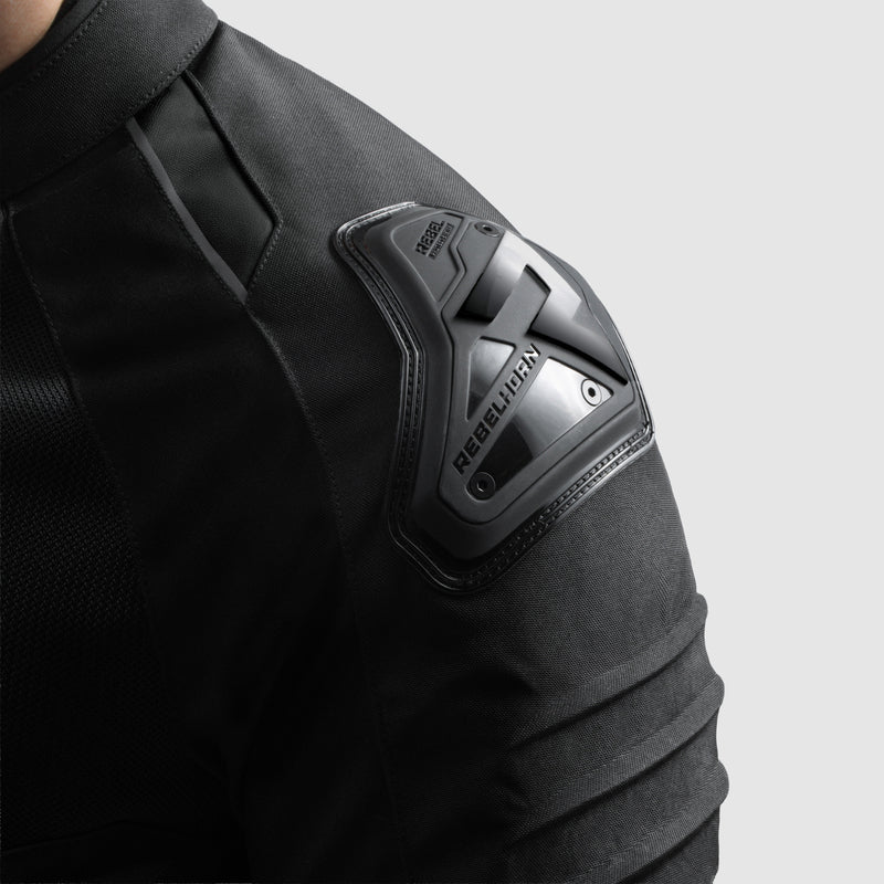 Rebelhorn Vandal 2 Air Textile Jacket Black FREE UK Delivery, FREE 365 Day Returns | Moto Central