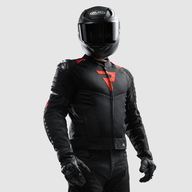 Rebelhorn Vandal 2 Air Textile Jacket Black / Red FREE UK Delivery, FREE 365 Day Returns | Moto Central