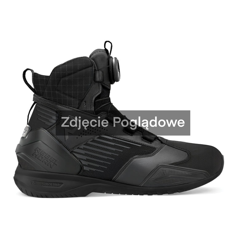 Rebelhorn Core Boots Black FREE UK Delivery, FREE 365 Day Returns | Moto Central