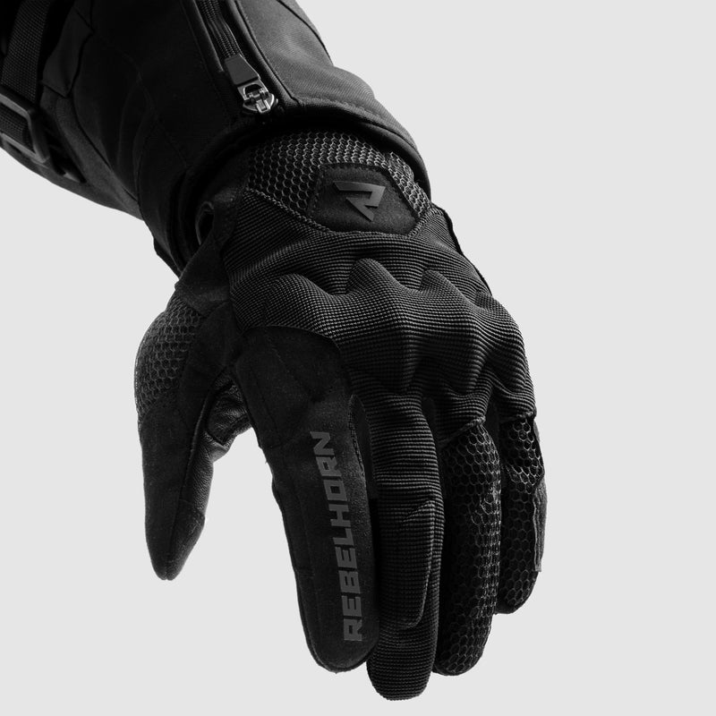 Rebelhorn Core Ladies Gloves Black FREE UK Delivery, FREE 365 Day Returns | Moto Central