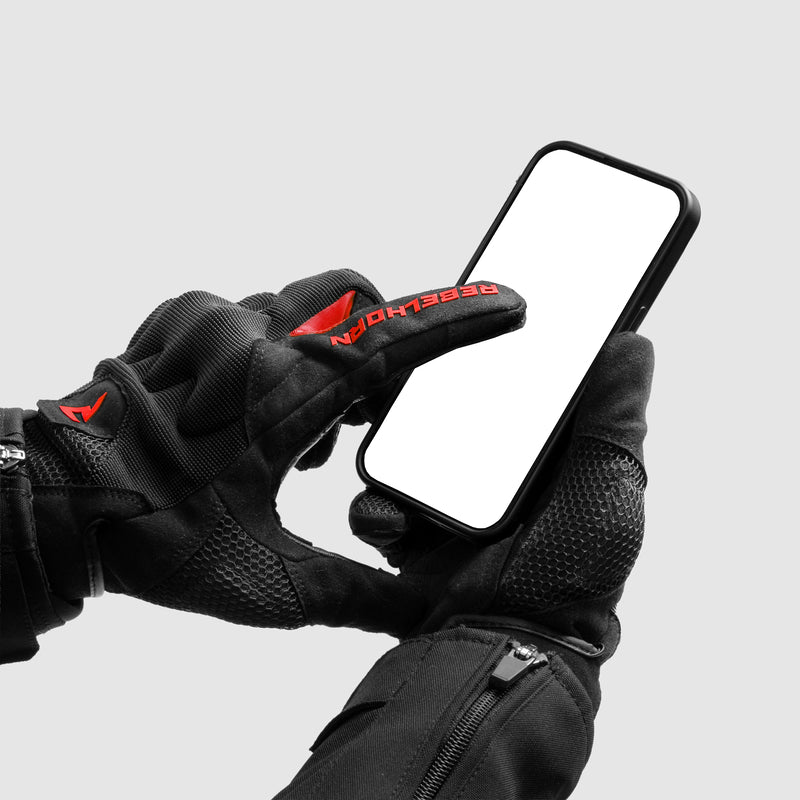 Rebelhorn Core Ladies Gloves Black / Red FREE UK Delivery, FREE 365 Day Returns | Moto Central