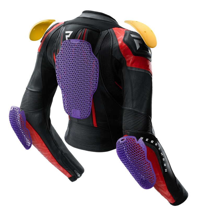 Rebelhorn Diva RS Ladies Leather Jacket Black / Red FREE UK Delivery, FREE 365 Day Returns | Moto Central