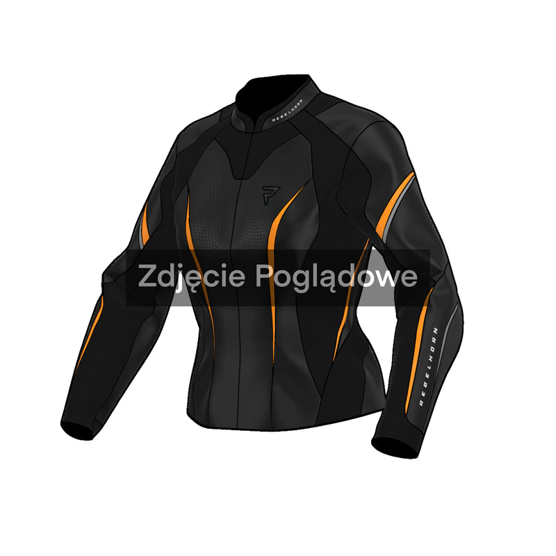 Rebelhorn Diva ST Ladies Leather Jacket Black / Gold FREE UK Delivery, FREE 365 Day Returns | Moto Central
