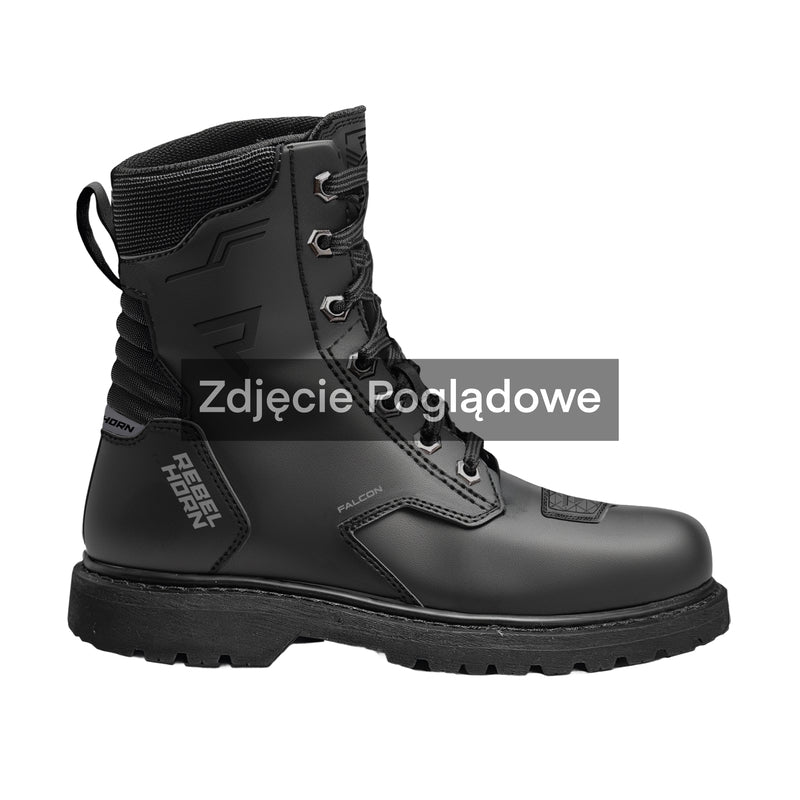 Rebelhorn Falcon Boots Black FREE UK Delivery, FREE 365 Day Returns | Moto Central