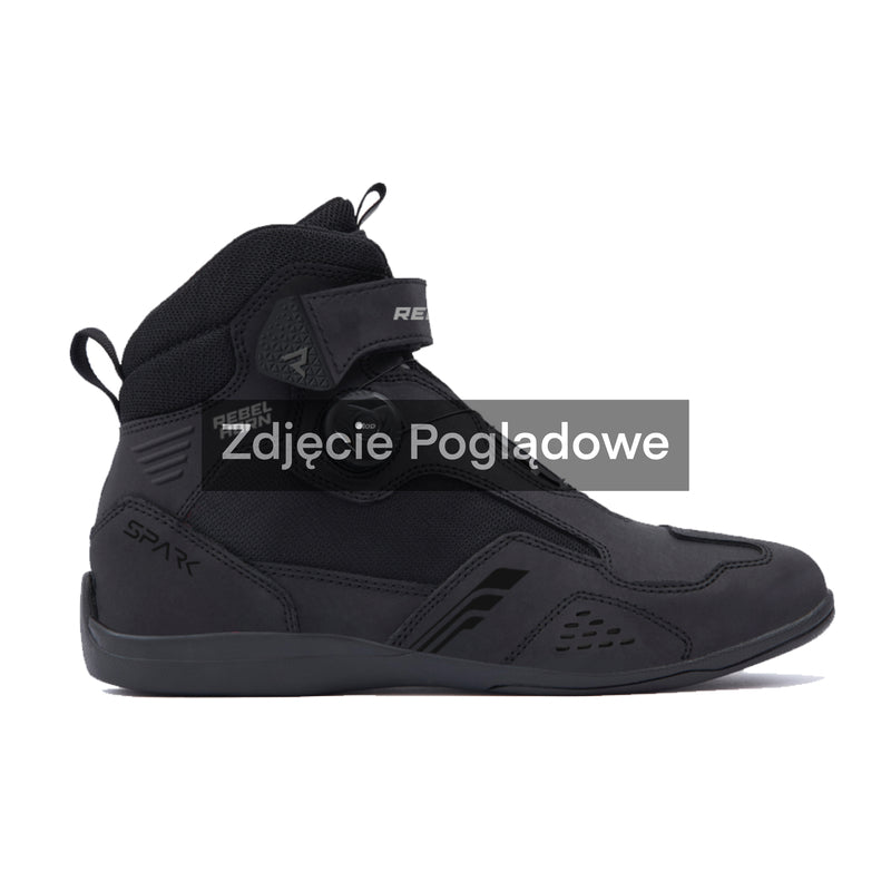 Rebelhorn Spark 3 Boots Black FREE UK Delivery, FREE 365 Day Returns | Moto Central