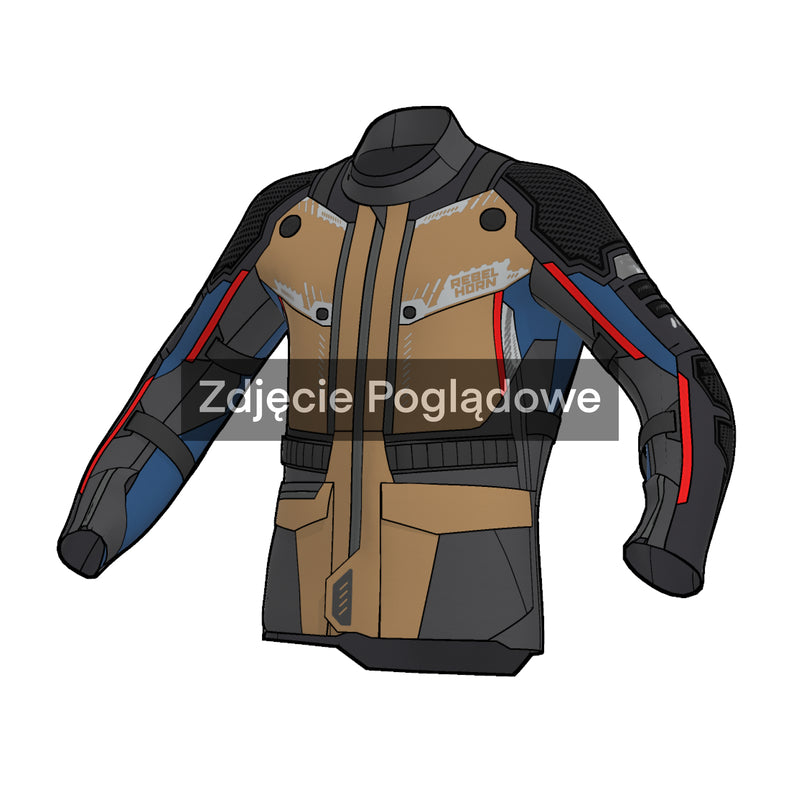 Rebelhorn Patrol 2 Textile Jacket Desert / Grey / Blue FREE UK Delivery, FREE 365 Day Returns | Moto Central