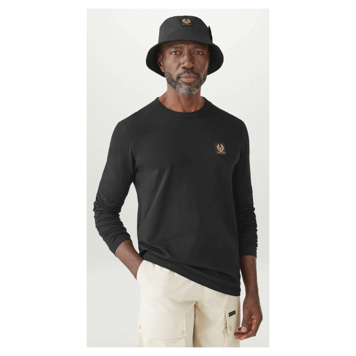 Belstaff Long Sleeved T-Shirt Black FREE UK Delivery, FREE 365 Day Returns | Moto Central