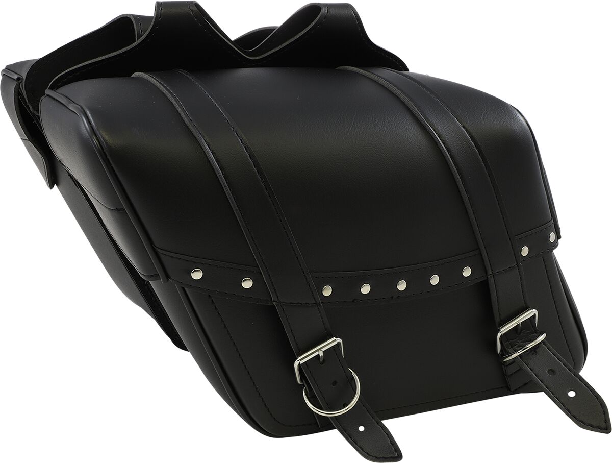 Saddlemen Highwayman Rivet Slant-Style Saddlebags Black - Medium - FREE UK Shipping, FREE 365 Day Returns | Moto Central