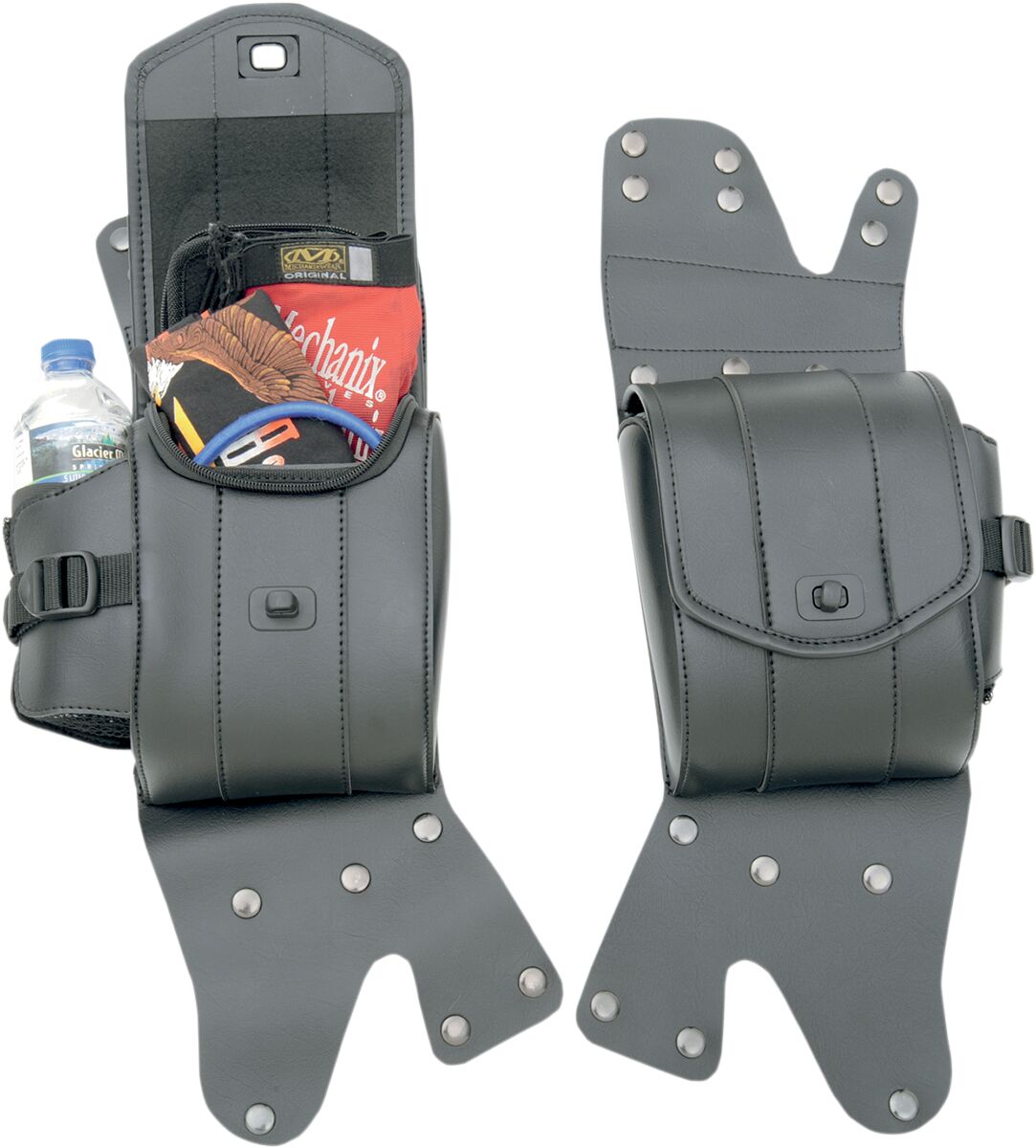Saddlemen Cruis'n Deluxe Saddlebag Guard Bag Set Black / Grey