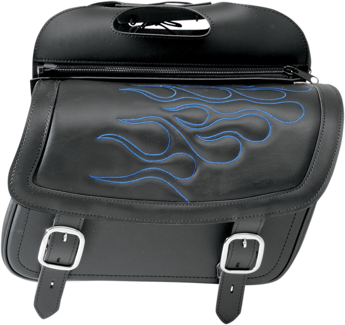 Saddlemen Highwayman Tattoo Saddlebags Black / Blue - Jumbo