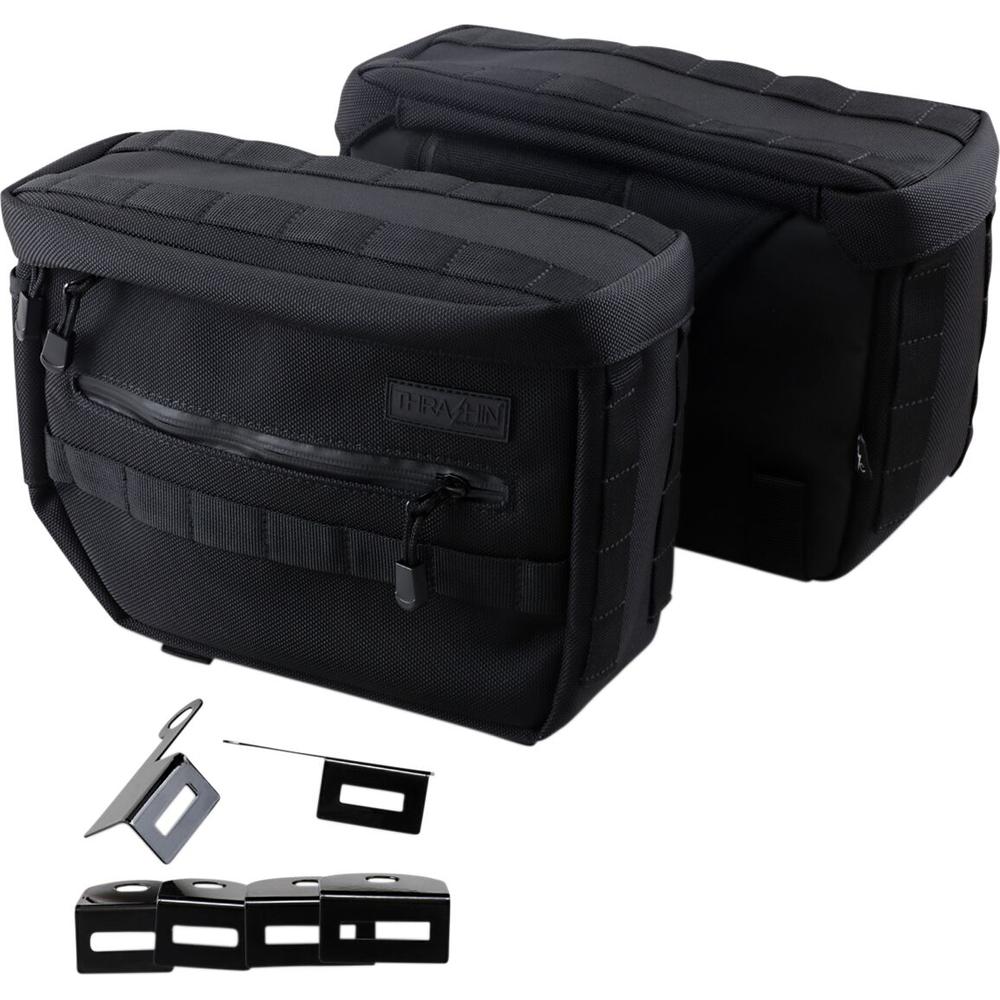 Thrashin Supply Company Essential Saddlebag Black