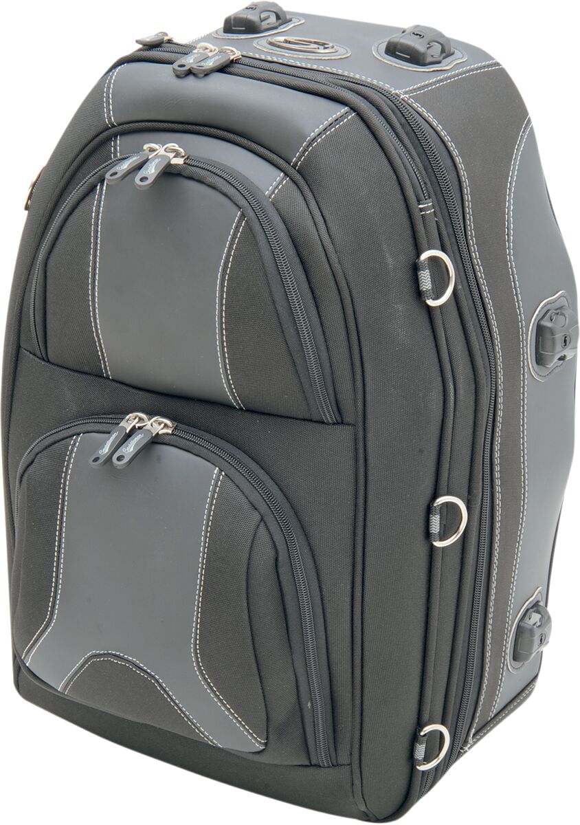Saddlemen Pillion And Rear Rack Luggage Bag Black