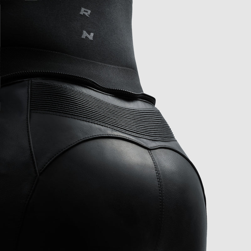 Rebelhorn Diva Ladies Leather Trouser Black / White FREE UK Delivery, FREE 365 Day Returns | Moto Central