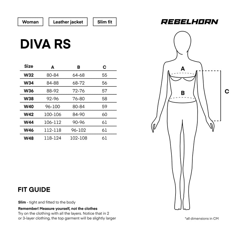 Rebelhorn Diva RS Ladies Leather Jacket Black FREE UK Delivery, FREE 365 Day Returns | Moto Central