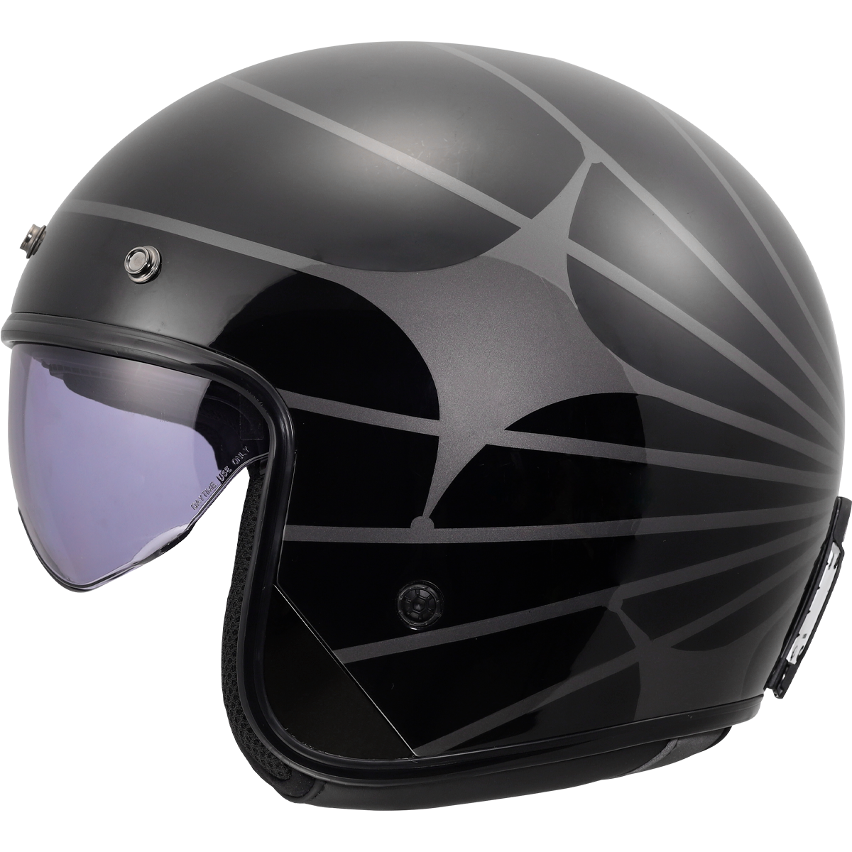LS2 OF601 Bob 2 Cosmic Black / Grey FREE UK Delivery, FREE 365 Day Returns | Moto Central