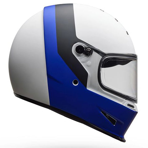Bell Eliminator Menace ECE 22.06 Matt Blue / White  - FREE UK Shipping, FREE 365 Day Returns | Moto Central