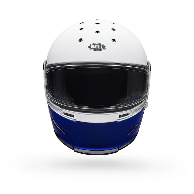 Bell Eliminator Menace ECE 22.06 Matt Blue / White  - FREE UK Shipping, FREE 365 Day Returns | Moto Central