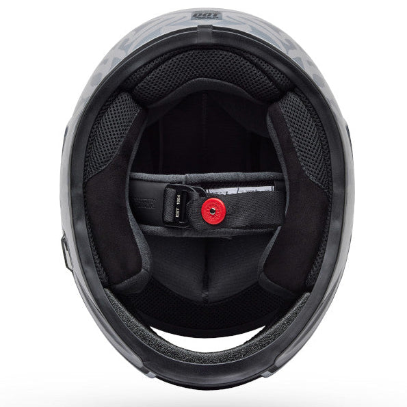 Bell Eliminator Carbon Journey ECE 22.06 Black / Grey full-face motorcycle helmet, interior lining view