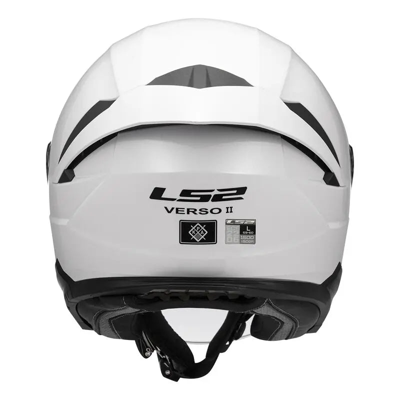 LS2 OF618 Verso 2 Solid White  - FREE UK Shipping, FREE 365 Day Returns | Moto Central