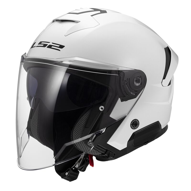 LS2 OF618 Verso 2 Open Face Helmet Solid White - FREE UK Shipping, FREE 365 Day Returns | Moto Central