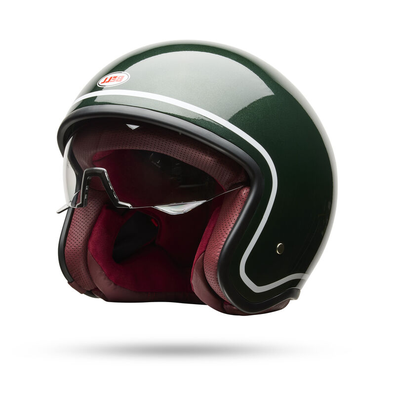 Bell TX-501 Classic ECE 22.06 Gloss Emerald  - FREE UK Shipping, FREE 365 Day Returns | Moto Central
