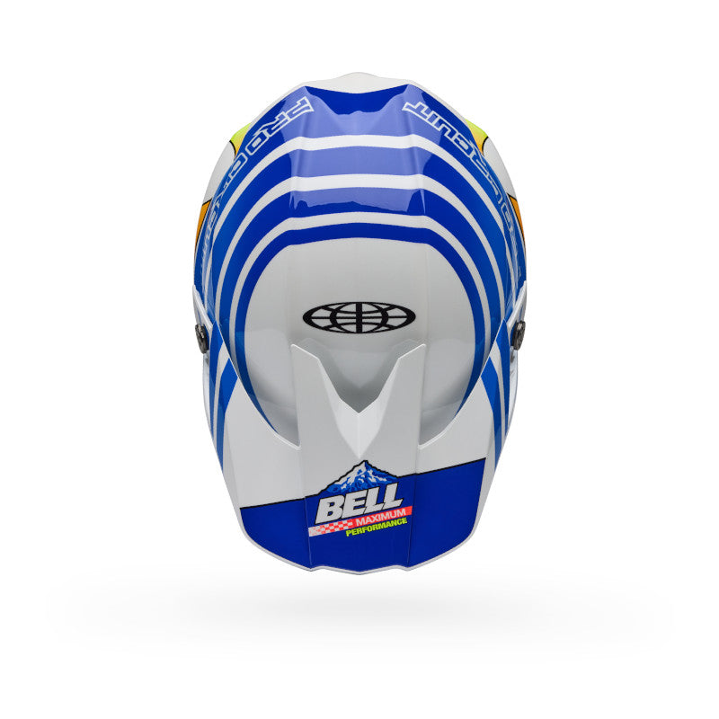 Bell Moto-10 Spherical PC ECE 22.06 Gloss Blue / White