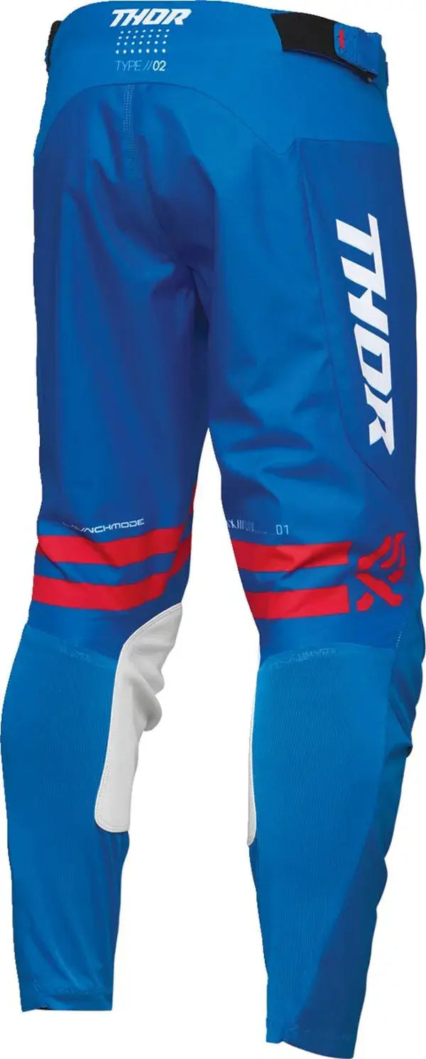 Thor Launchmode Patriot MX Textile Trouser Red / White / Blue - FREE UK Shipping, FREE 365 Day Returns | Moto Central