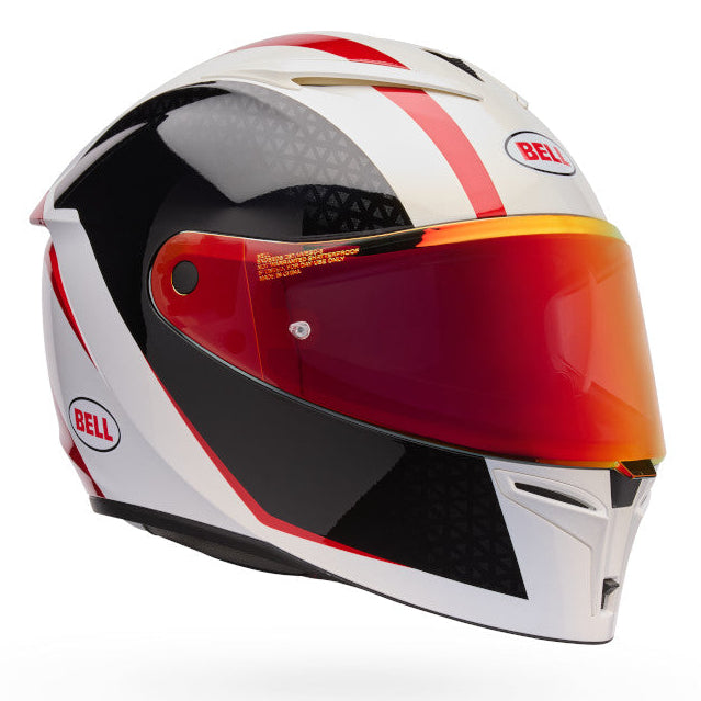 Bell Lithium MIPS Plus Blip ECE 22.06 White / Black - FREE UK Delivery, FREE 365 Day Returns | Moto Central