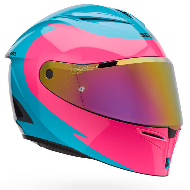 Bell Lithium MIPS Plus Fluid ECE 22.06 Teal motorcycle helmet, front three-quarter view