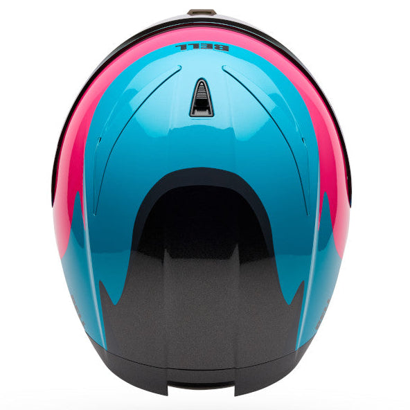 Bell Lithium MIPS Plus Fluid ECE 22.06 Teal motorcycle helmet, top view