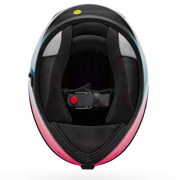 Bell Lithium MIPS Plus Fluid ECE 22.06 Teal motorcycle helmet, interior view
