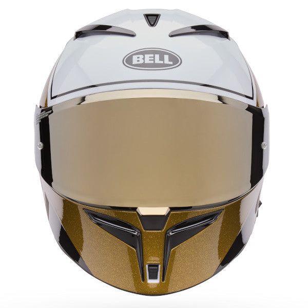 Bell Lithium MIPS Plus RSD Obis ECE 22.06 White / Gold - FREE UK Delivery, FREE 365 Day Returns | Moto Central