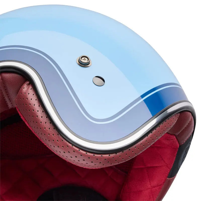 Bell Custom 500 Crate ECE 22.06 Ice Blue FREE UK Delivery, FREE 365 Day Returns | Moto Central