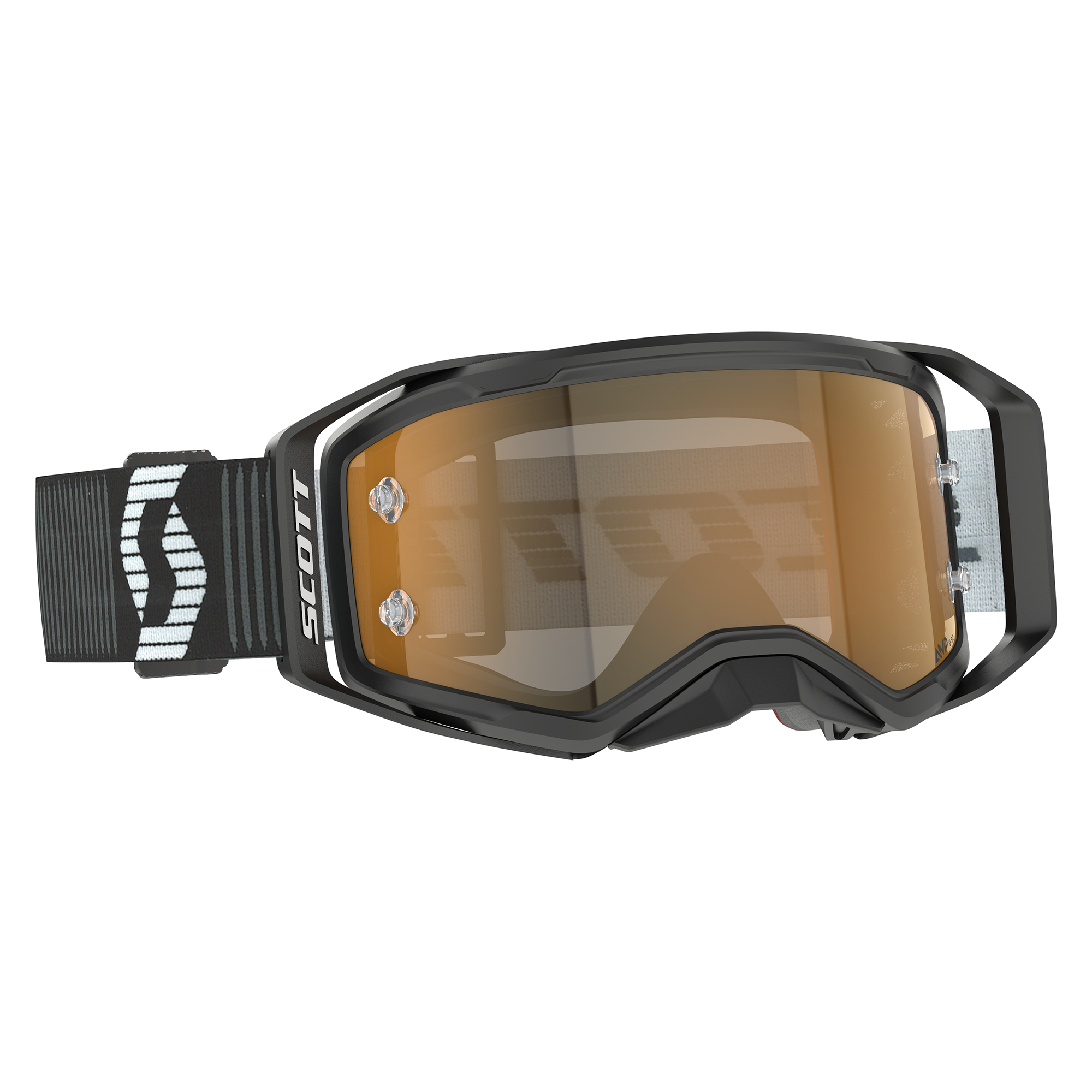 Scott Prospect 2.0 AMP Chrome MX Goggles Black / White - FREE UK Shipping, FREE 365 Day Returns | Moto Central