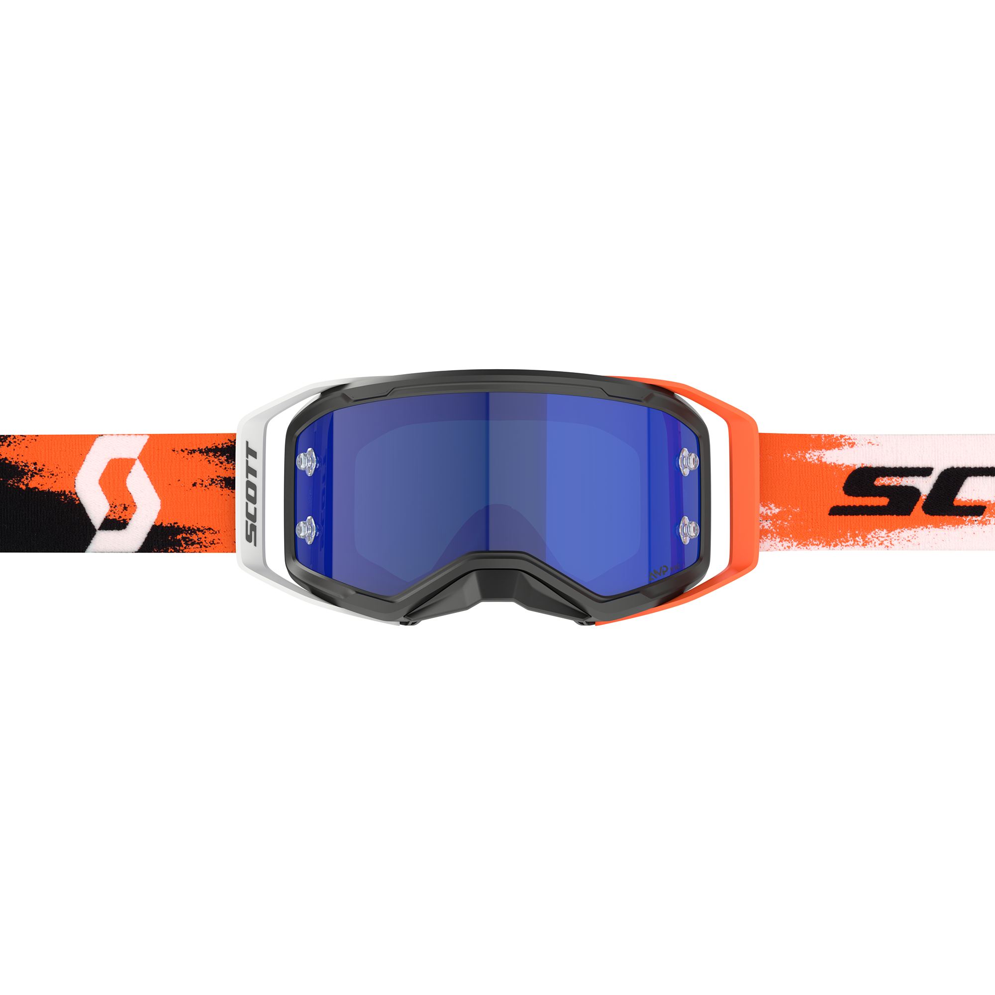 Scott Prospect 2.0 AMP Chrome MX Goggles Blue / Black / Neon Orange - FREE UK Shipping, FREE 365 Day Returns | Moto Central