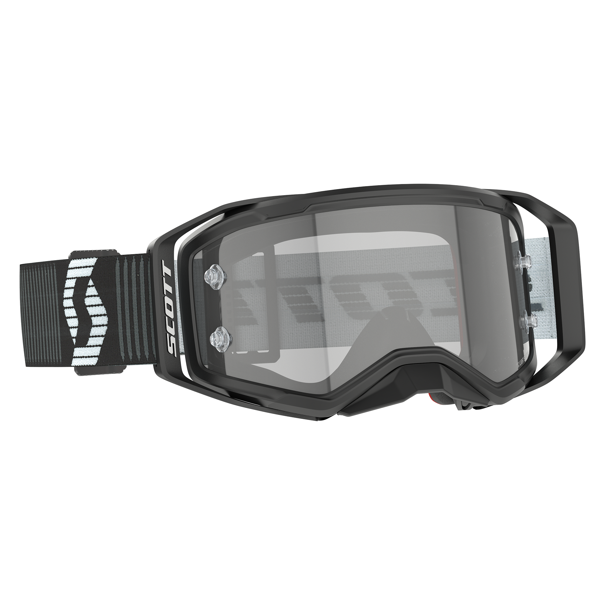 Scott Prospect 2.0 LS MX Goggles Light Grey / Black / White - FREE UK Shipping, FREE 365 Day Returns | Moto Central