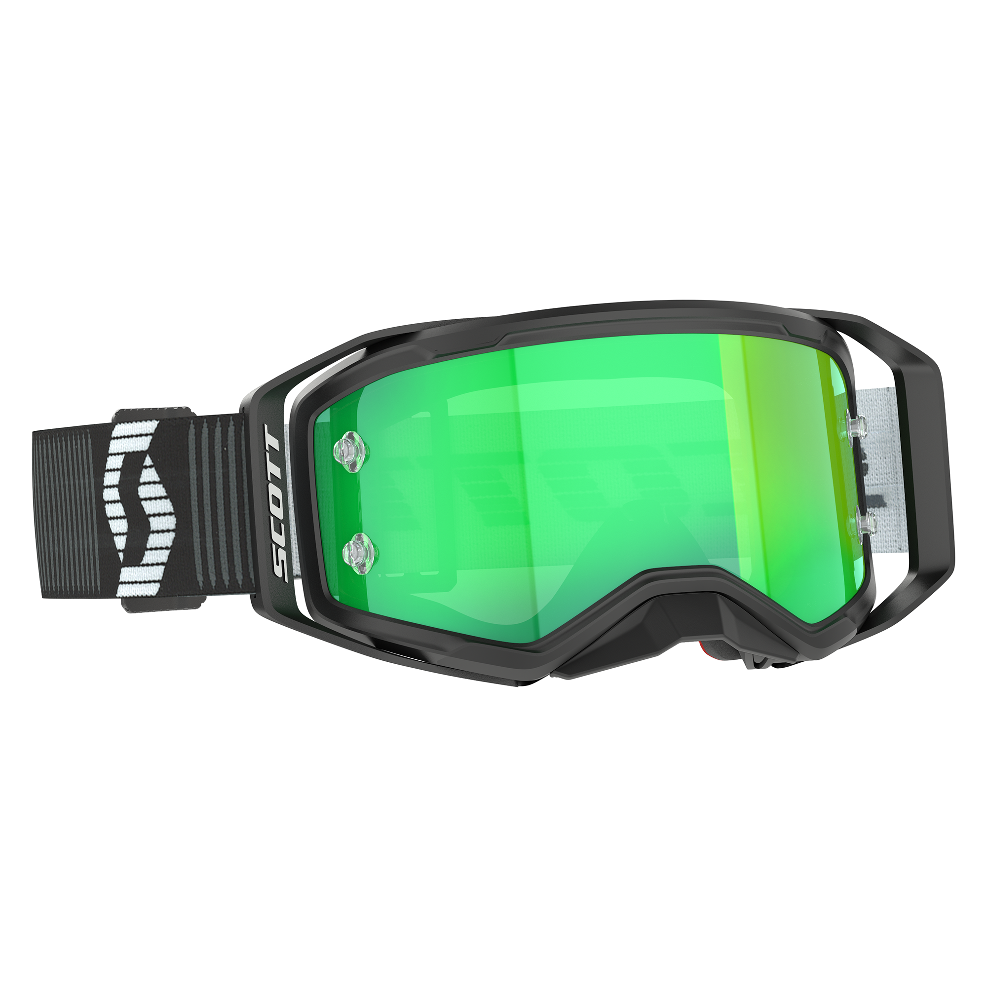 Scott Prospect 2.0 Chrome MX Goggles Green / Black / White - FREE UK Shipping, FREE 365 Day Returns | Moto Central