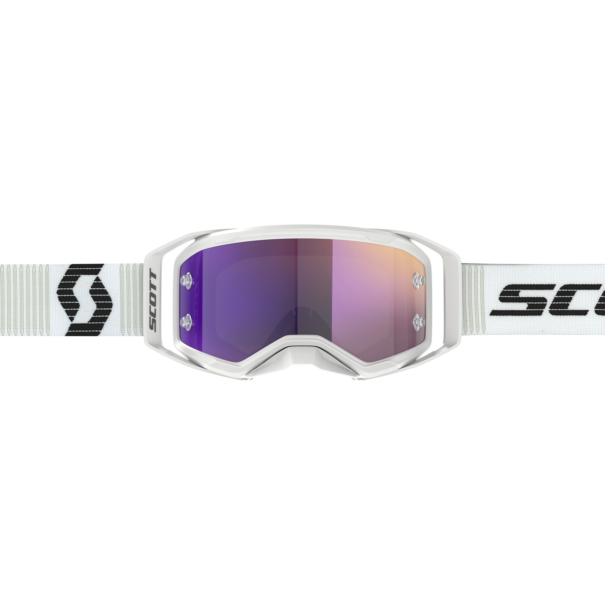 Scott Prospect 2.0 Chrome MX Goggles White / Black - FREE UK Shipping, FREE 365 Day Returns | Moto Central