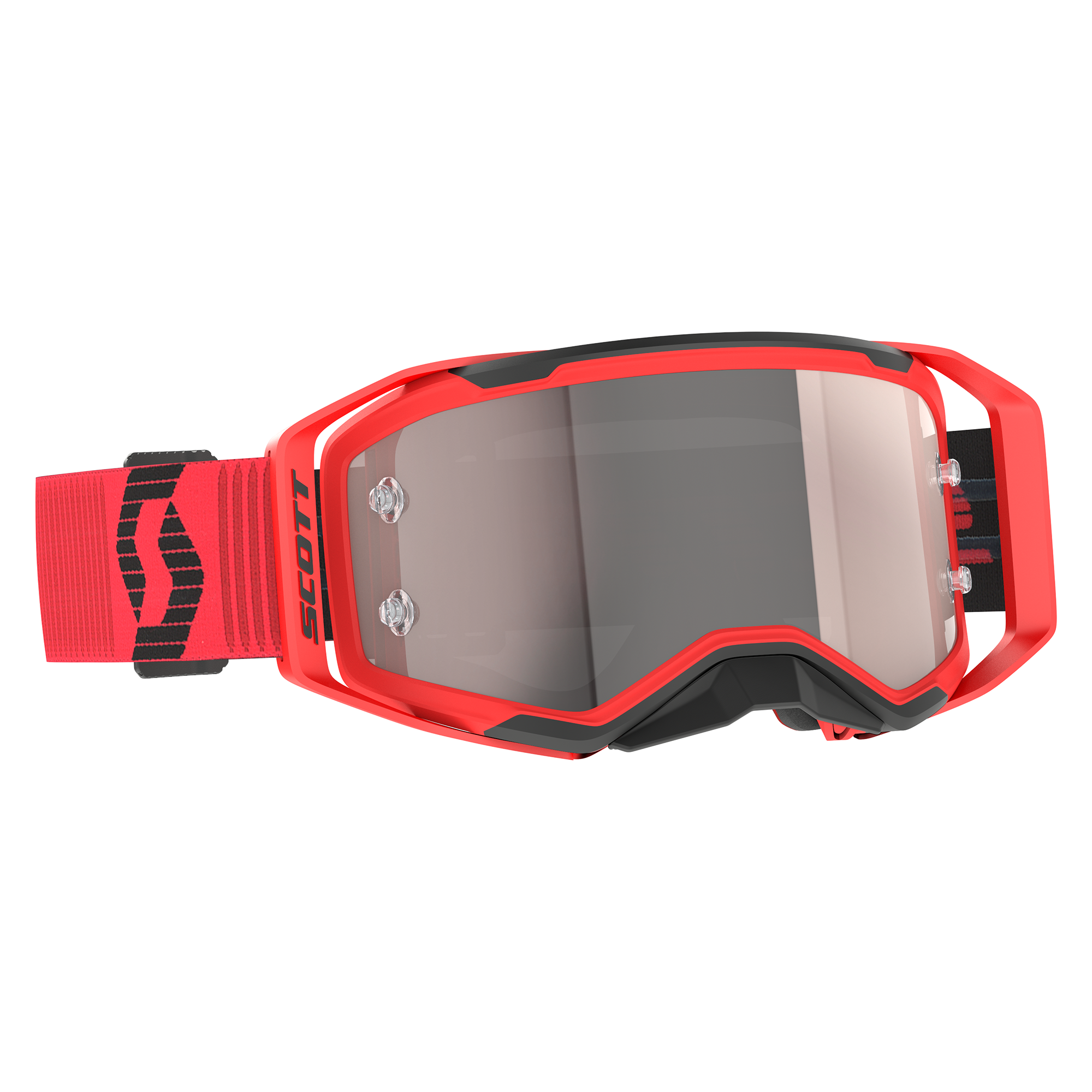 Scott Prospect 2.0 Chrome MX Goggles Red / Black - FREE UK Shipping, FREE 365 Day Returns | Moto Central