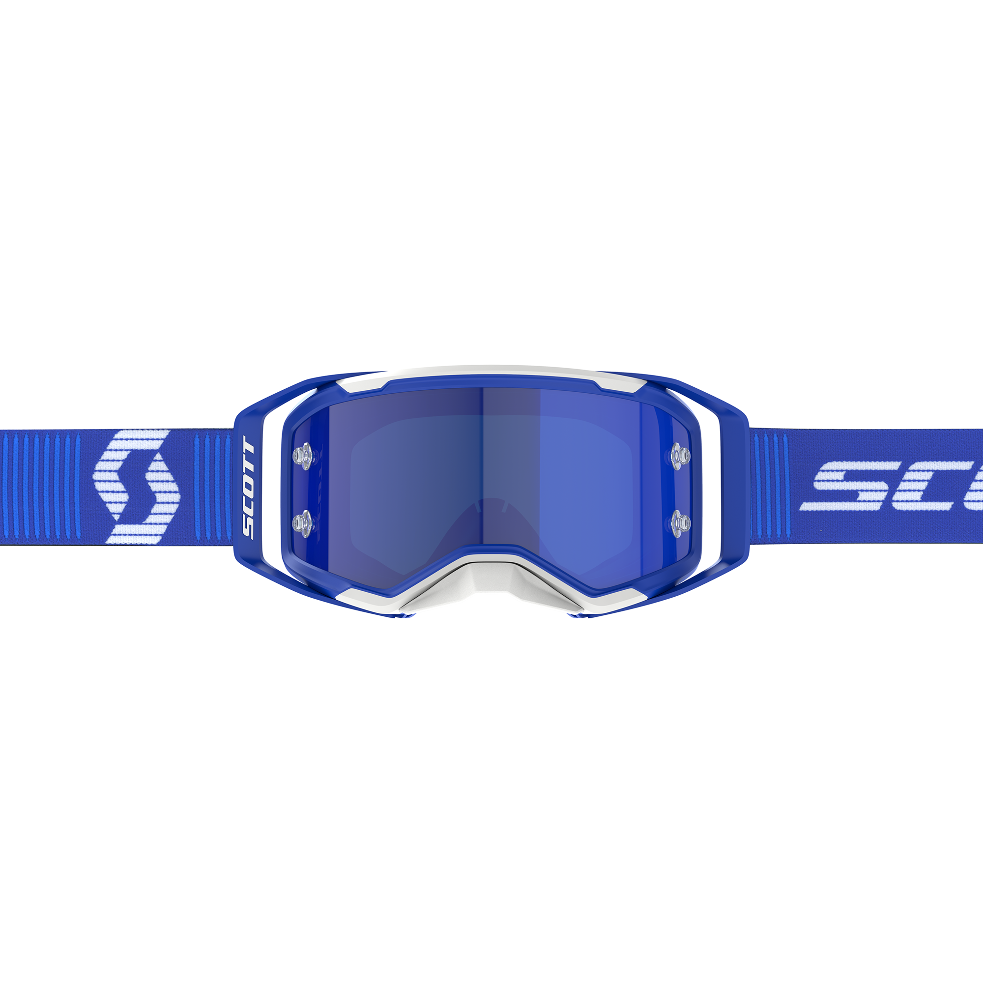 Scott Prospect 2.0 Chrome MX Goggles Blue / White - FREE UK Shipping, FREE 365 Day Returns | Moto Central