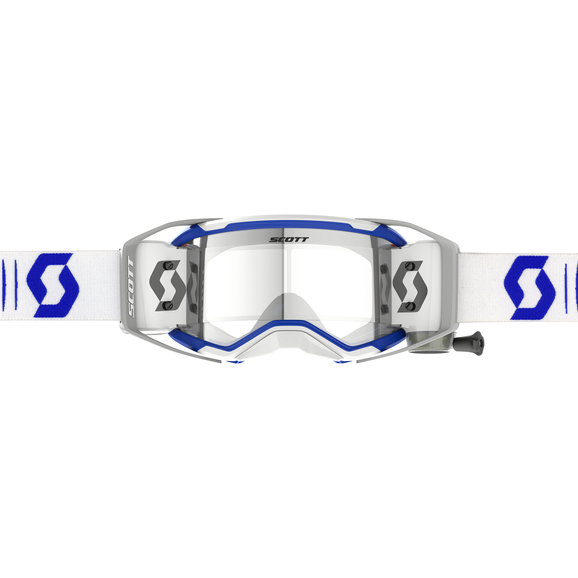 Scott Prospect 2.0 WFS MX Goggles Doppler White / Blue - FREE UK Shipping, FREE 365 Day Returns | Moto Central