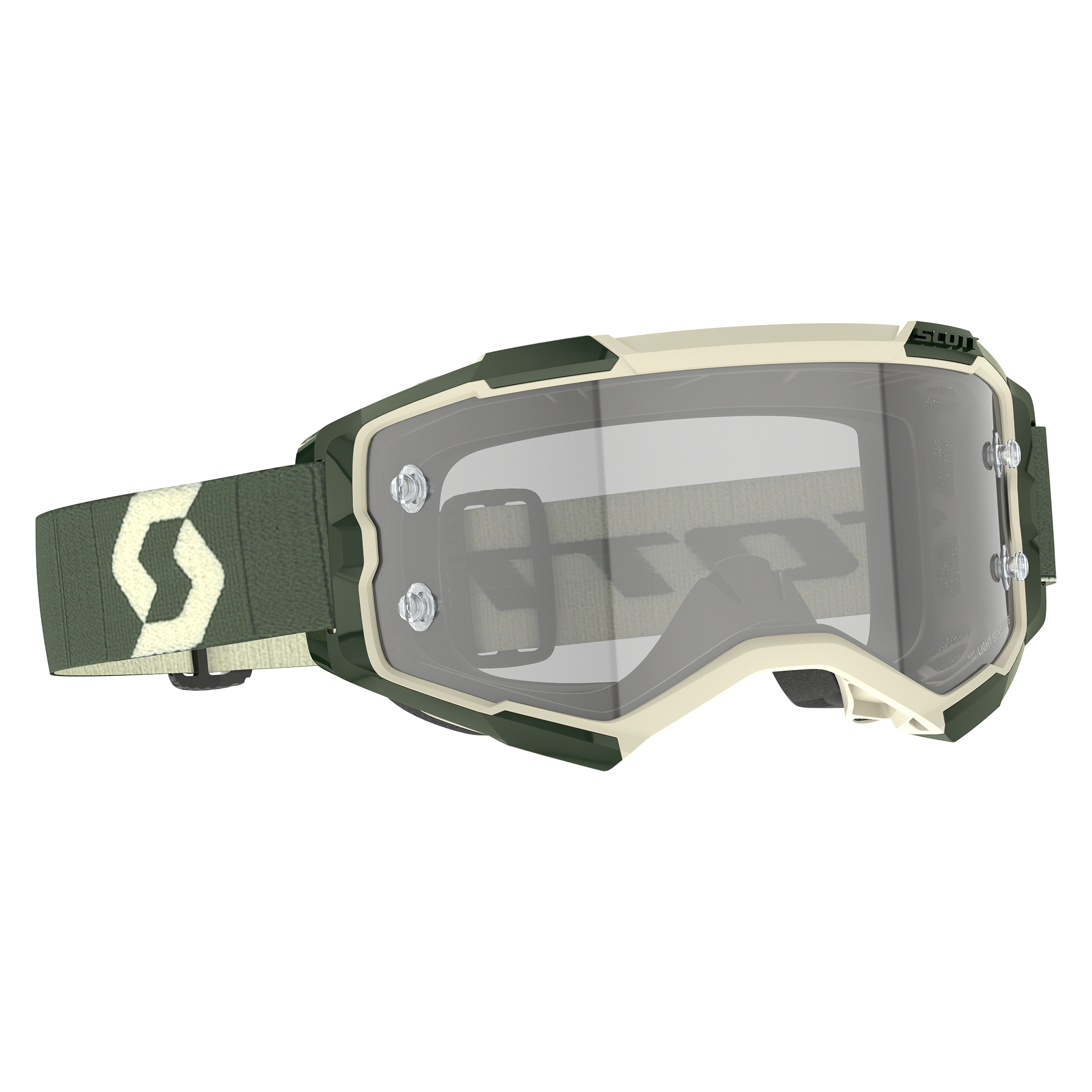 Scott Fury LS MX Goggles Khaki Green - FREE UK Shipping, FREE 365 Day Returns | Moto Central