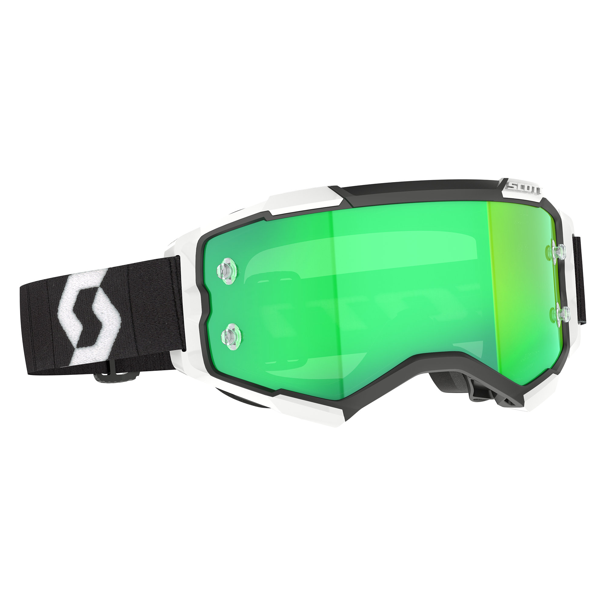 Scott Fury Chrome MX Goggles Black / White - FREE UK Shipping, FREE 365 Day Returns | Moto Central