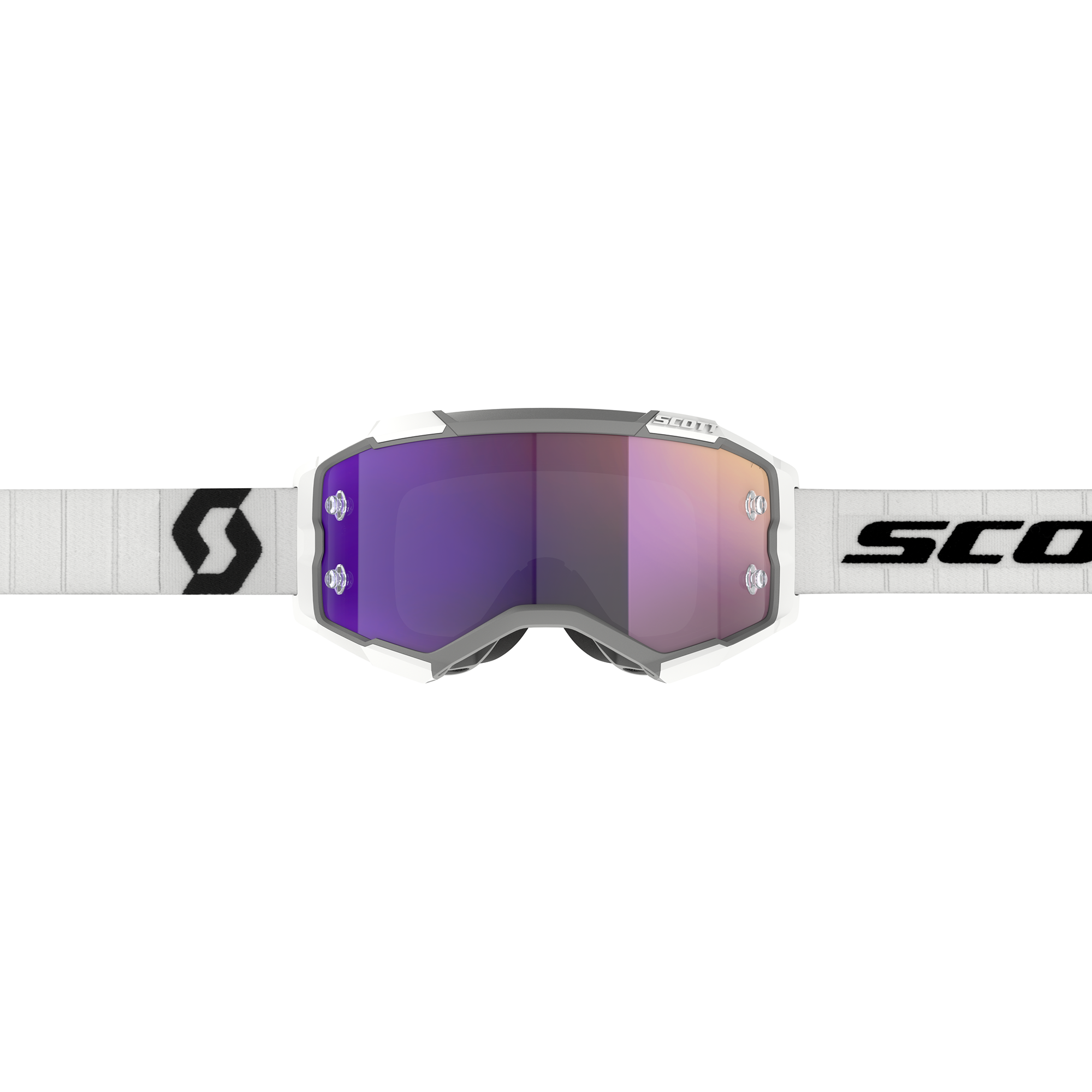 Scott Fury Chrome MX Goggles White / Black - FREE UK Shipping, FREE 365 Day Returns | Moto Central