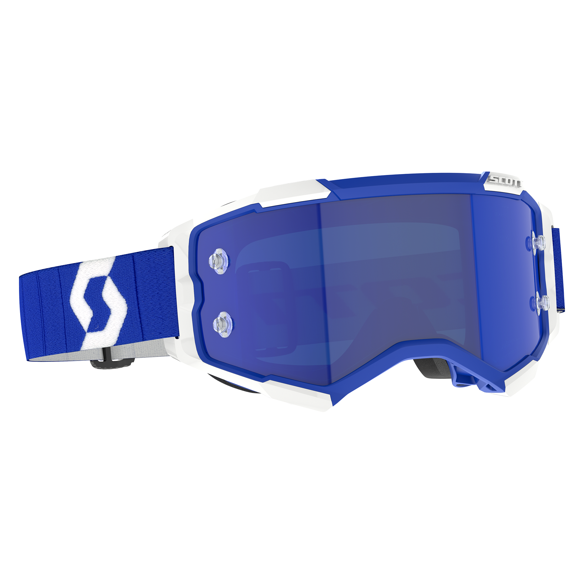 Scott Fury Chrome MX Goggles Blue - FREE UK Shipping, FREE 365 Day Returns | Moto Central