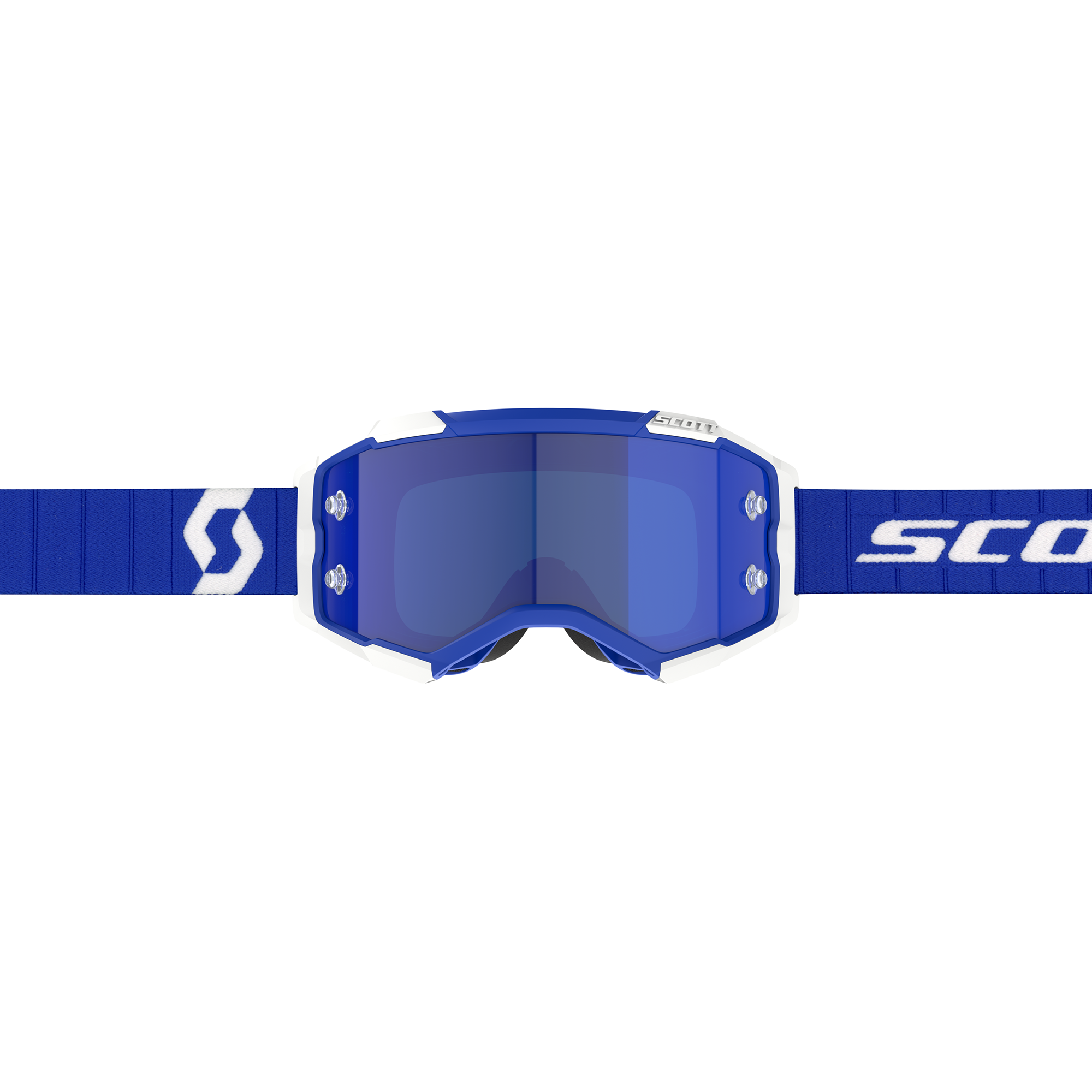 Scott Fury Chrome MX Goggles Blue - FREE UK Shipping, FREE 365 Day Returns | Moto Central