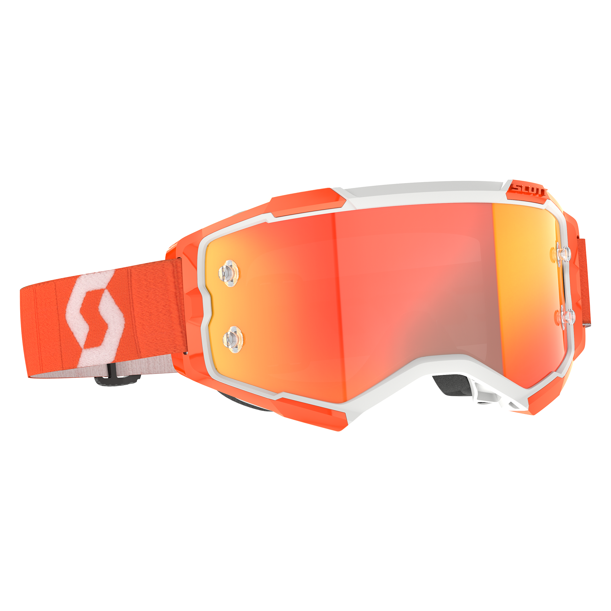 Scott Fury Chrome MX Goggles Orange - FREE UK Shipping, FREE 365 Day Returns | Moto Central