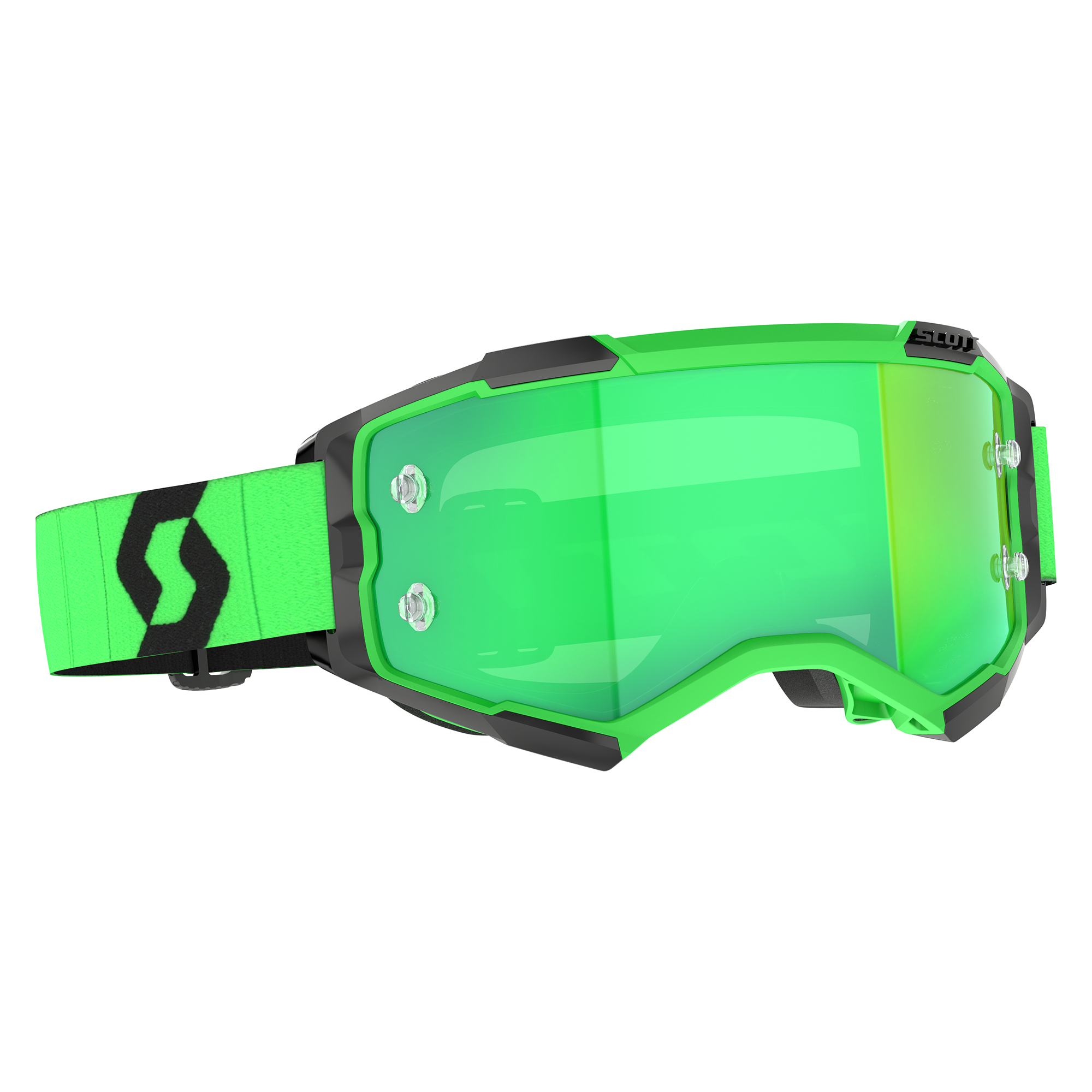 Scott Fury Chrome MX Goggles Green - FREE UK Shipping, FREE 365 Day Returns | Moto Central